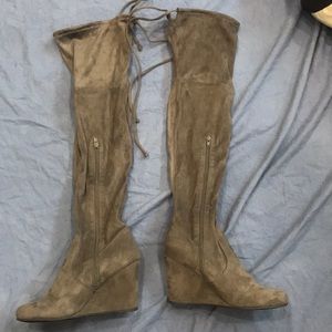 Heeled over the knee boot